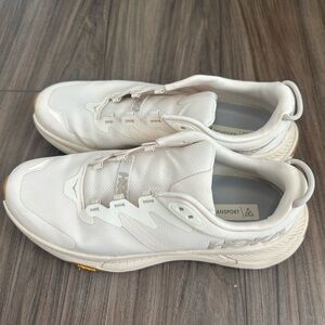 Hoka Transport White & Brown Running Shoes